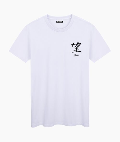 Hope in japan white unisex t-shirt