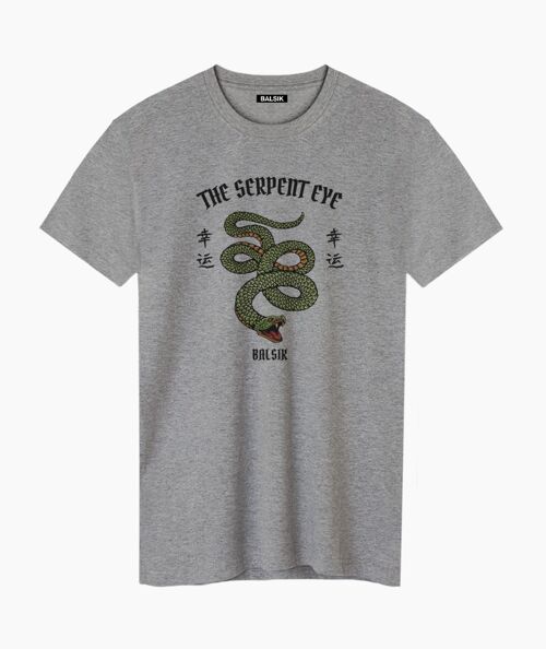 The serpent eye gray unisex t-shirt