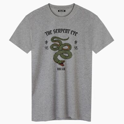 The serpent eye gray unisex t-shirt