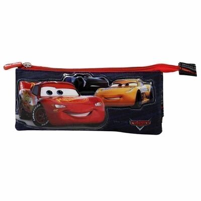 Disney Cars 3 Friends-Estuche Portatodo Triple, Multicolor