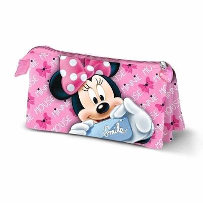 Disney Minnie Mouse Phone-Estuche Portatodo Triple, Rosa