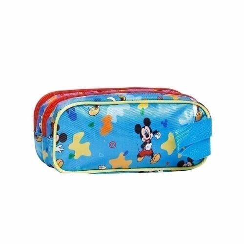Disney Mickey Mouse Pluto-Estuche Portatodo 3D Doble, Azul