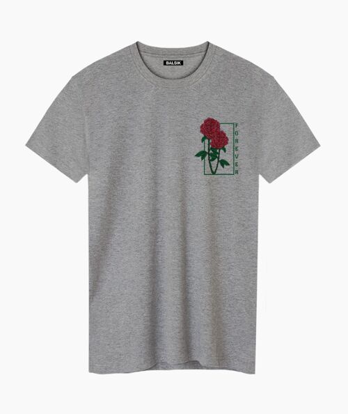 Forever roses gray unisex t-shirt