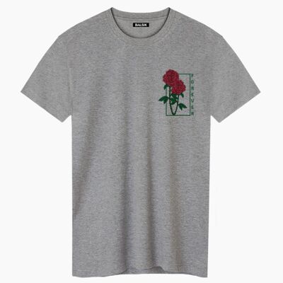 Forever roses gray unisex t-shirt