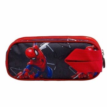 Marvel Spiderman Wall-Double Trousse 3D Multicolore 3