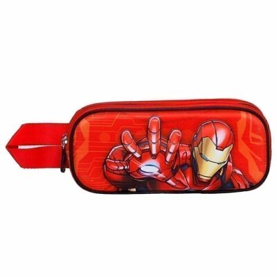 Marvel Iron Man Stark-Estuche Portatodo 3D Doble, Multicolor