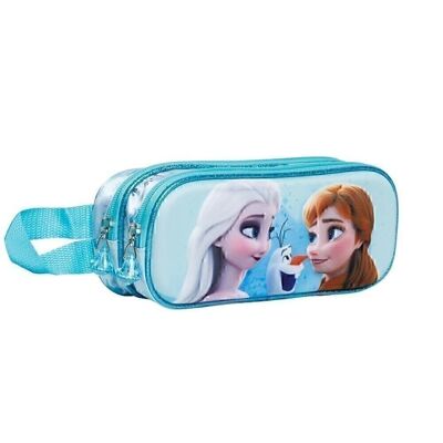 Disney Frozen 2 Better-Double 3D Pencil Case, Blue