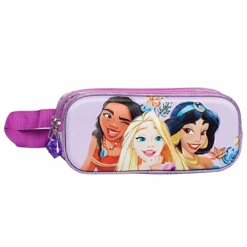 Princesas Disney Fairytale-Estuche Portatodo 3D Doble, Malva