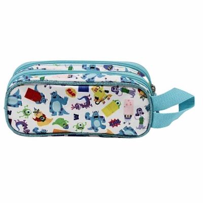 Disney Monsters S.A. Mike and Sully-Double 3D Pencil Case, Multicolor