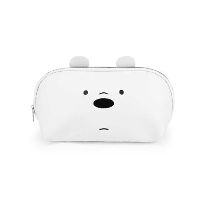 We Are Polar Bears-Jelly Toiletry Bag, White