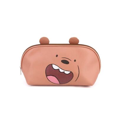 We Are Brown Bears-Jelly Toiletry Bag, Brown