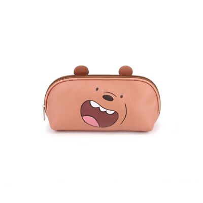 We Are Brown Bears-Jelly Toiletry Bag (Small), Brown