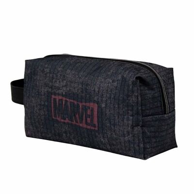 Marvel Captain America Stone-Brick Toiletry Bag, Black