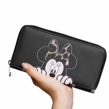 Disney Minnie Mouse Portefeuille chic et essentiel, noir 4