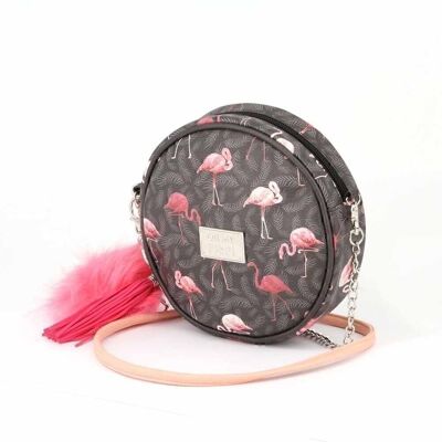 Oh My Pop! Flaminpop-Bolso Disney Redondo, Negro