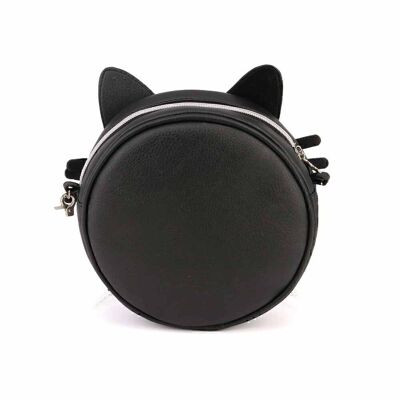 Oh My Pop! Wow-Cat-Bolso Disney Redondo, Negro