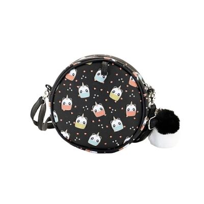 Oh mein Papa! Pandicorn-Disney Runde Tasche, Schwarz