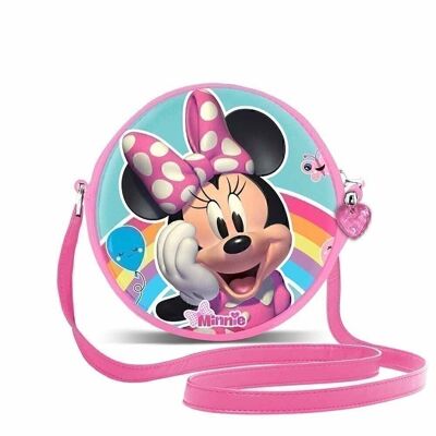 Disney Minnie Mouse Rainbow-Bolso Disney Redondo, Multicolor