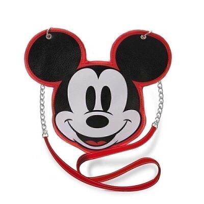 Disney Icons Disney Mickey Mouse-Bolso Cadena Slim, Rojo