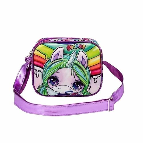 Poopsie Slime Surprise Rainbow-Bolso Cuadrado 3D, Multicolor