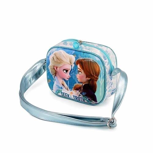 Disney Frozen 2 Seek-Bolso Cuadrado 3D, Turquesa