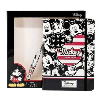 Disney Mickey Mouse U.S.R.-Coffret cadeau avec agenda et stylo, noir 2