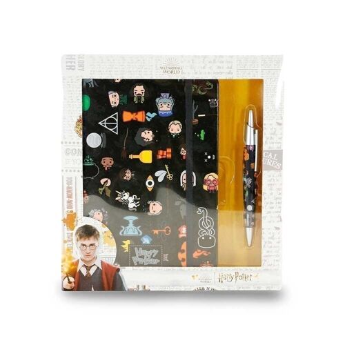 Harry Potter Leviosa-Caja Regalo con Diario y Bolígrafo, Multicolor