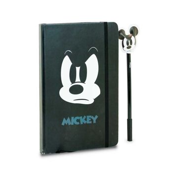 Disney Mickey Mouse Angry-Coffret cadeau avec journal et stylo tendance, noir 5