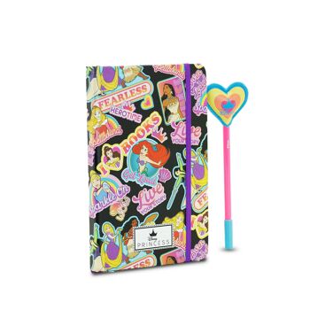 Disney Princesses Fearless-Coffret cadeau avec journal intime et stylo tendance Multicolore 2