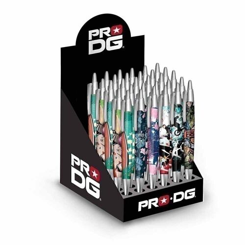 PRODG Surtidos-Expositor con 36 Bolígrafos, Multicolor