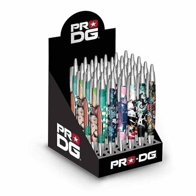 PRODG Assorted-Display with 36 Pens, Multicolored