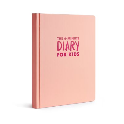 Il diario di 6 minuti per bambini in IT - Il diario di 6 minuti per bambini - Gratitudine, Diario dei sentimenti, Diario per bambini - Fenicottero rosa