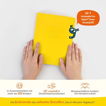 Le journal 6 minutes pour les enfants - journal des émotions & journal de gratitude - jaune 2