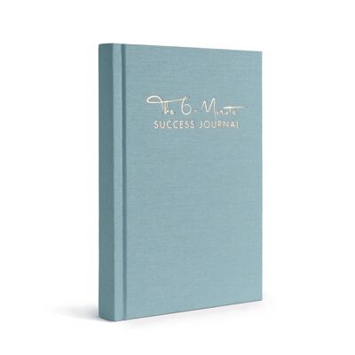 The 6-Minute Success Journal in EN - The 6-Minute Success Journal - agenda giornaliera, sviluppo personale, produttività - Azzurro