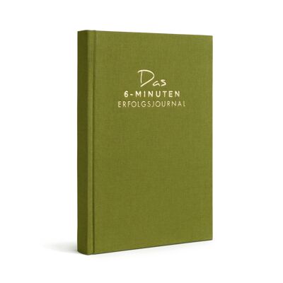 The 6-minute success journal - personality development & daily planner - moss green