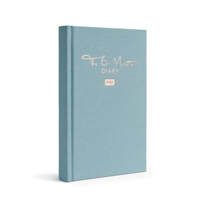The 6-Minute Diary in EN - The 6-Minute Diary - gratitude, diary, mindfulness- sky blue