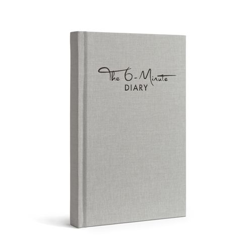 Das 6-Minuten Tagebuch in EN - The 6-Minute Diary - Dankbarkeit, Tagebuch, Achtsamkeit - grey