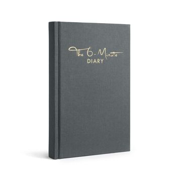 The 6-Minute Diary in EN - The 6-Minute Diary - gratitude, journal intime, pleine conscience - anthracite 1