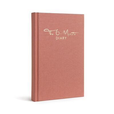 Das 6-Minuten Tagebuch in EN - The 6-Minute Diary - Dankbarkeit, Tagebuch, Achtsamkeit- antique pink