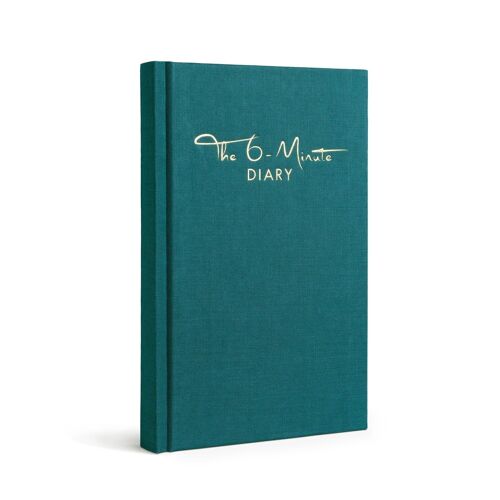 Das 6-Minuten Tagebuch in EN - The 6-Minute Diary - Dankbarkeit, Tagebuch, Achtsamkeit- petrol