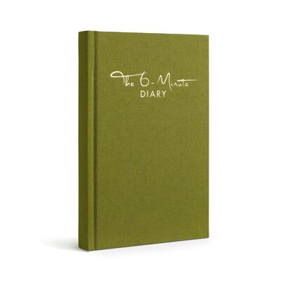 The 6-Minute Diary in EN - The 6-Minute Diary - gratitudine, diario, consapevolezza - verde muschio