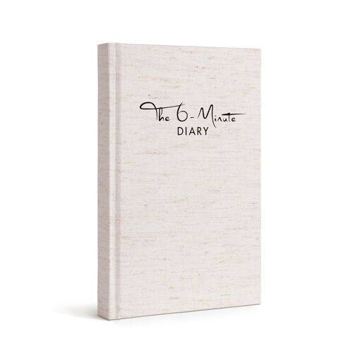 Das 6-Minuten Tagebuch in EN - The 6-Minute Diary - Dankbarkeit, Tagebuch, Achtsamkeit- cream white