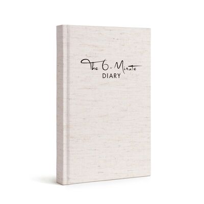 The 6-Minute Diary in EN - The 6-Minute Diary - gratitudine, diario, consapevolezza - bianco crema