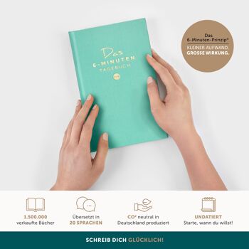 Le journal de 6 minutes PUR - plus gratitude et conscience - Arizona turquoise 2