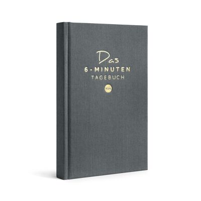 The 6-minute diary PUR - more gratitude & mindfulness - anthracite
