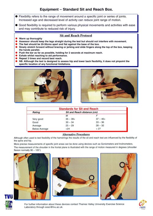 Body Flexibility Assessment Poster