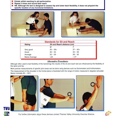 Body Flexibility Assessment Poster