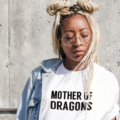 Unisex-T-Shirt „Mutter der Drachen“.