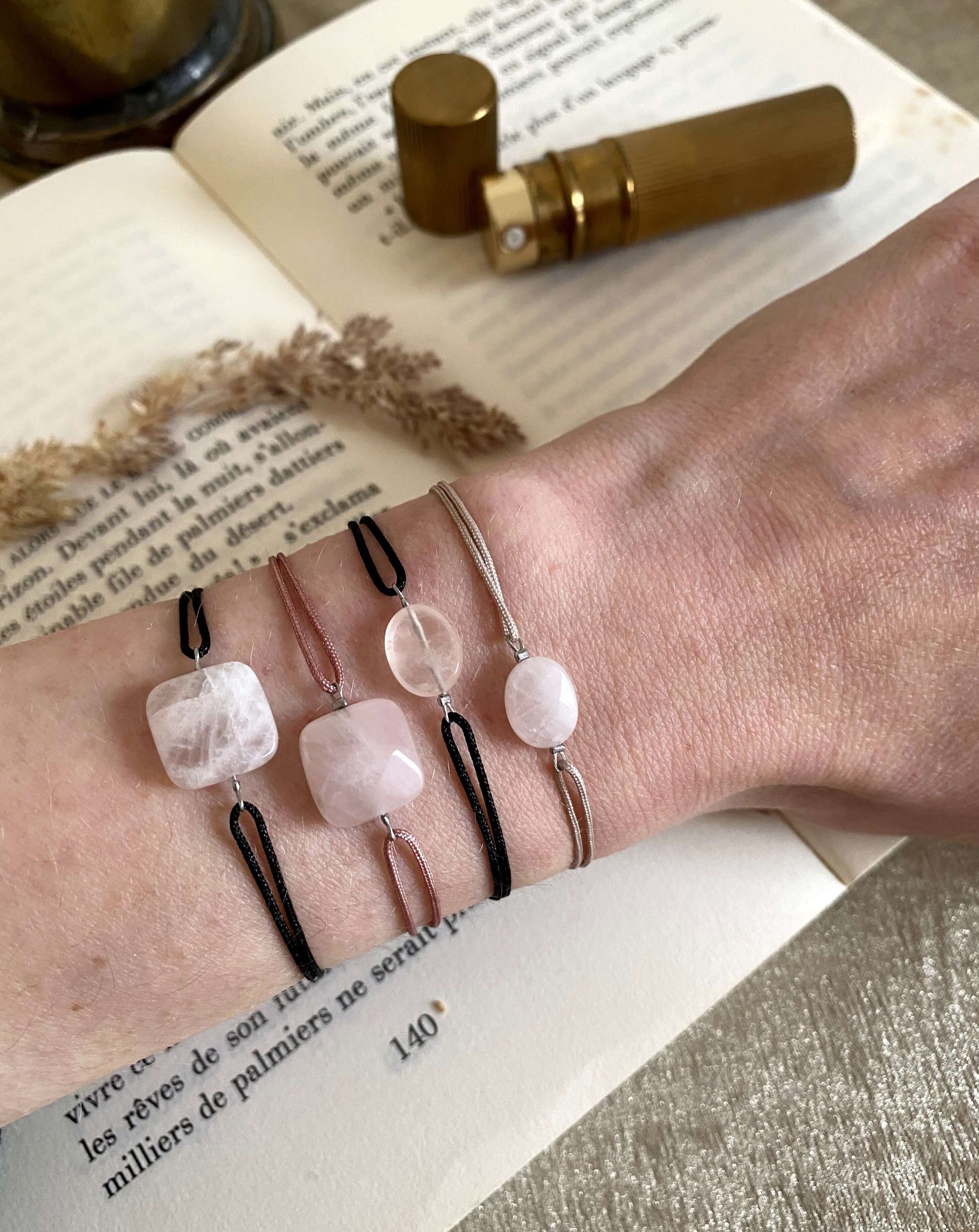 Link N°1 - Freyja - Quarzo rosa - Rosa - Ovale