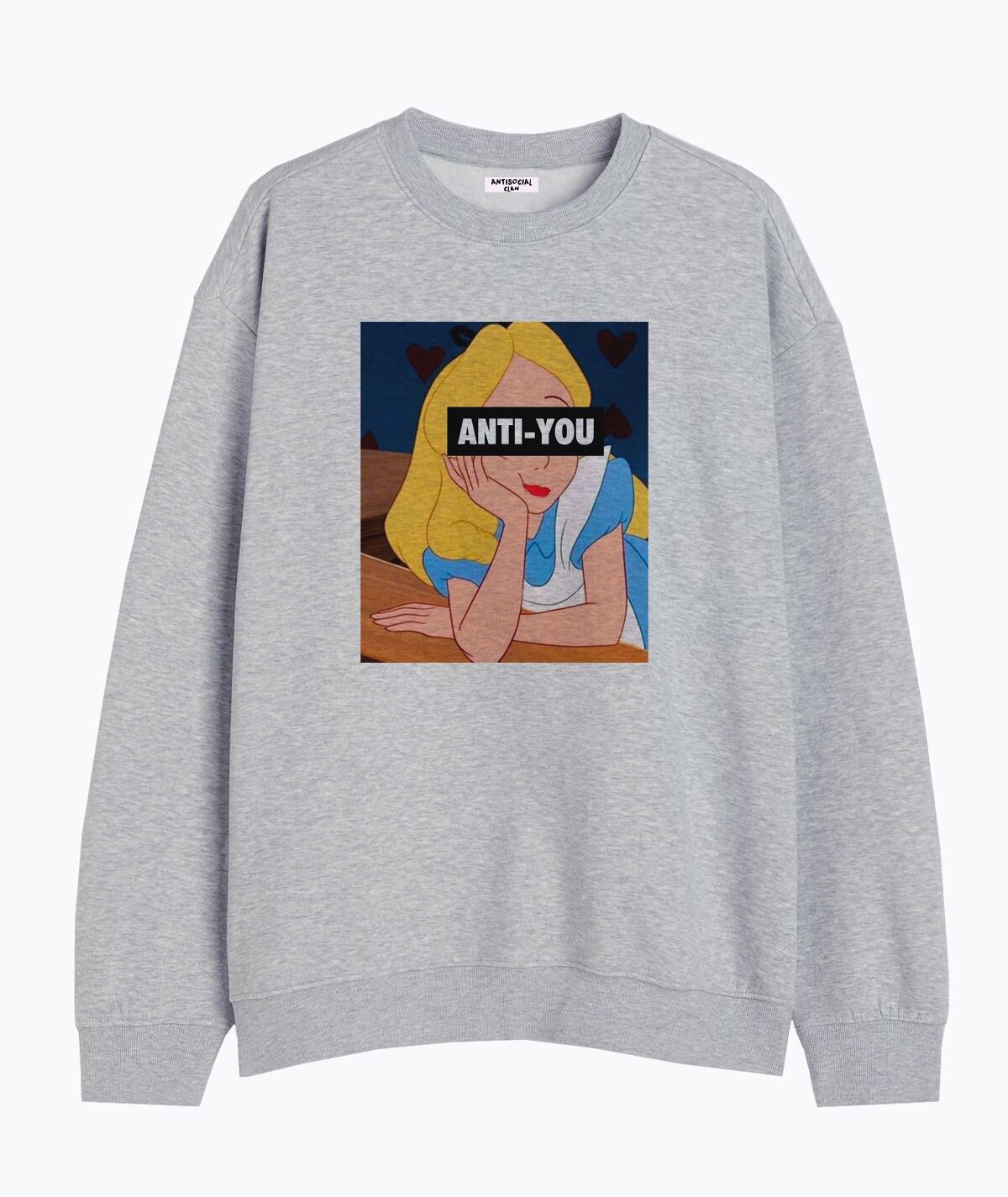FELPA UNISEX GRIGIA ANTI-YOU
